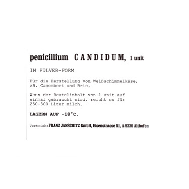 Kultura za izdelavo sira z belo plesnijo (Penicillium Candidum)