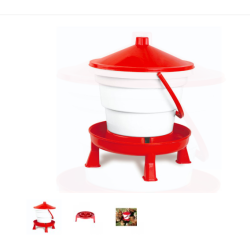 Vedro za napajanje perutnine, s stojalom, 15 l - GAUN 12043