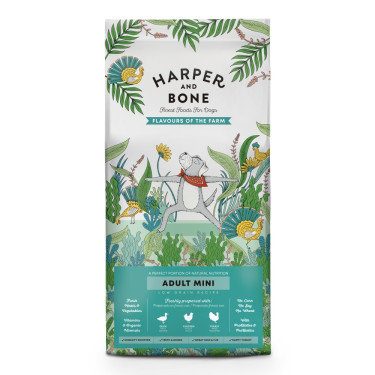 Naravna hrana za pse Harper and Bone Dog Adult Mini Farm okusi 2 kg