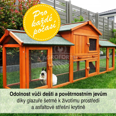 Lesena zajčja kletka Jince, rabljeno blago