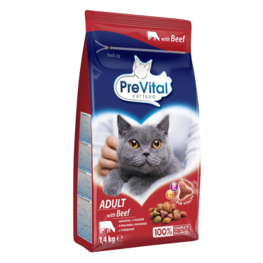 PreVital goveja hrana za mačke 1,4 kg