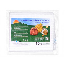 Rašel vreča z zavezovanjem, nosilnost 10 kg, bela, 40 x 62 cm, 5 kosov