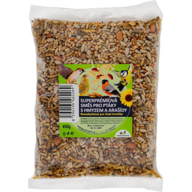 Mešanica za ptice z žuželkami in arašidi 450 g