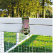Lesena ograda za zajce - bela