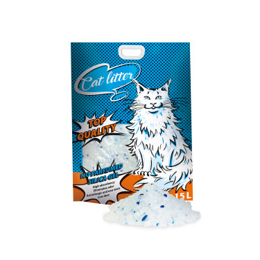 Posip za mačke silika gel CAT LITTER - 7.5 L