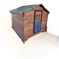 Kokošnjak POLLY SIMPLY L – trpežen kokošnjak iz HPL plošče za 6–8 kokoši brez vzdrževanja + možnost Polly AutoDefender