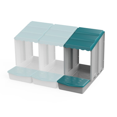 Modularno gnezdo za nesnice - prilagodite velikost svoji vzreji in prihranite