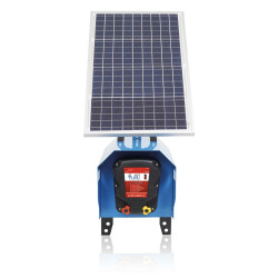 PUHU solarni komplet za električno ograjo 4J + panel 40 W