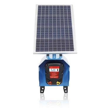 PUHU solarni komplet za električno ograjo 4J + panel 40 W