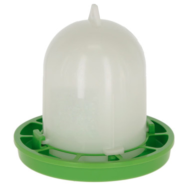 Krmilnik za perutnino z bajonetnim zapiranjem, 1 kg, bel/zelen