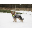 Charmonix dvostranski prešit brezrokavnik za pse, sivo/neon rumeno