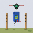 Plastično stikalo za električno ograjo
