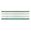 Trak za električno ograjo, širina 20 mm, 200 m, zeleno-bel