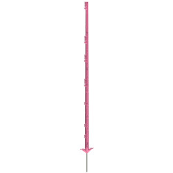 Plastični steber za električno ograjo, 156 cm, roza