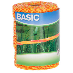 Ograjno lanko BASIC 250 m, 3 x 0,20 mm Niro, rumena/oranžna