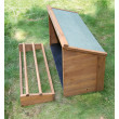 Prečka in gnezdo za perutnino, 85 x 37 x 48 cm