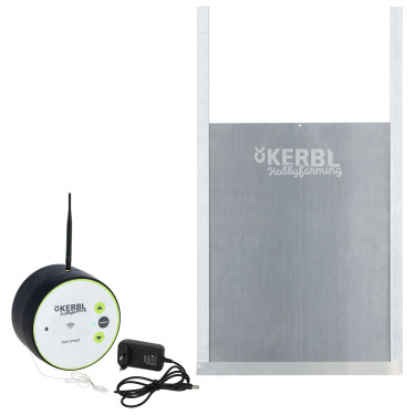 Avtomatska vrata za kokošnjak Kerbl Duo Smart vklj. drsna vrata M, 300 x 400 mm