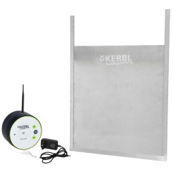 Avtomatska vratca za kokošnjak Kerbl Duo Smart vklj. drsna vratca L, 430 x 400 mm