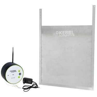 Avtomatska vratca za kokošnjak Kerbl Duo Smart vklj. drsna vratca L, 430 x 400 mm