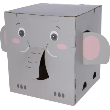 Praskalnik za mačke Elefant iz valovitega kartona