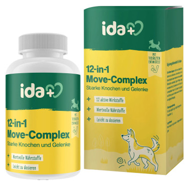 Kerbl IdaPlus® 12-in-1 Move-Complex – prehranska podpora za sklepe pri psih, 160 g