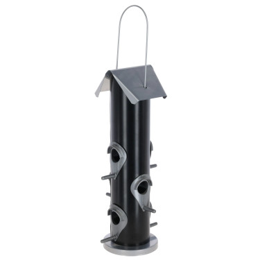 Krmilnik za ptice Kerbl Kehlstein, plast/kov, 15 x 15 x 35 cm