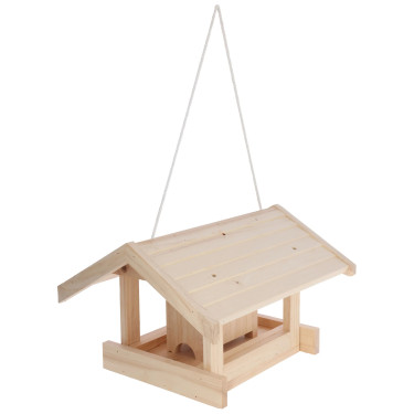 Krmilnica za ptice Kerbl Leitenberg, les, 40 x 32 x 24,5 cm 