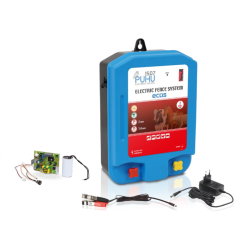 PUHU dvojni napajalnik za električno ograjo 2J z adapterjem 12V/2A