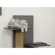 Kerbl praskalnik za mačke Alex, siv, EKO plastika, 152 x 42 x 42 cm