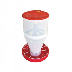 Krmilna posoda za pujske Maxi-click z lijakom / MAXI HOPPER PAN