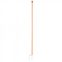 Rezervna palica za mrežo za perutnino 106 cm, 2 roglja, oranžna