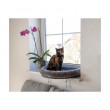 Kerbl postelja za mačke za okensko polico, siva, 55 x 35 cm