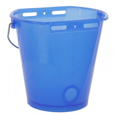 KERBL plastično napajalno vedro, prozorno, modro