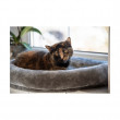 Kerbl postelja za mačke za okensko polico, siva, 55 x 35 cm