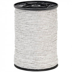 Vrv za električno ograjo premera 4,5 mm bele barve