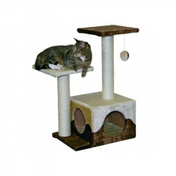 Praskalnik za mačke SAPHIR - počivališče za mačke, bež/rjava
