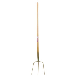 Kovane vile Erntekönig, 3 roglji, 30 cm, z ročajem 135 cm, zlate