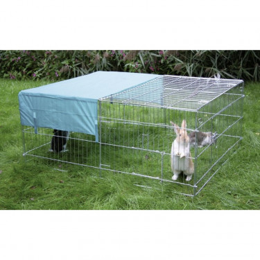 Ograda za zajce, glodavce in perutnino 144 x 112 x 60 cm