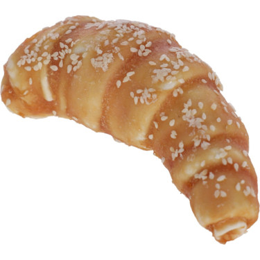 Priboljšek za pse – rogljiček iz kože in piščančjega mesa, 80 g