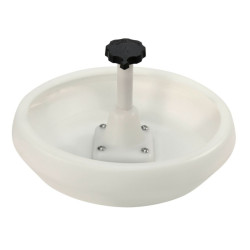 Krmna posoda za pujske, plastična, z J sidrom za rešetke, 29 cm, 2,5 l