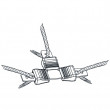 Litzclip® spojka za vrv - T-oblika - 3 mm - 5 kos