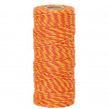 Kabel za električno ograjo, premer 2,5 mm, 100 m, rumeno-oranžen