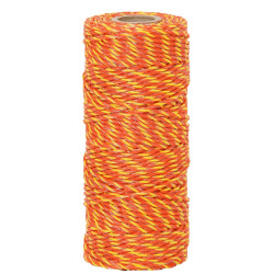 Kabel za električno ograjo, premer 2,5 mm, 100 m, rumeno-oranžen