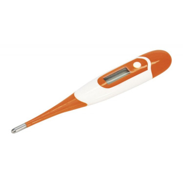 Digitalni vodoodporni termometer Kerbl 10 s, s trdo konico, oranžen