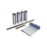 Set PVC trakov/zavesa sive barve dolžine 225 cm