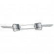 Litzclip® spojka za vrvico 3 mm - 10 kos