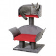Praskalnik in počivališče za mačke LOUNGE Deluxe, 70x42x37 cm, rdeč