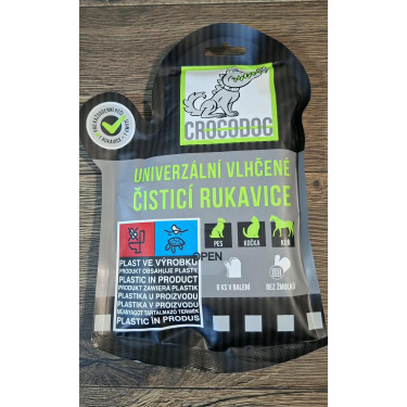 CROCODOG univerzalne vlažne čistilne rokavice