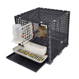 Kletka za prepelice AGROFORTEL AGF-QC-1 - modularna za 10 prepelic
