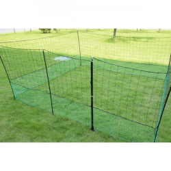 Neprevodna mreža - 2 količka 1,25 m × 12 m z vrati